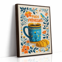 Morning Greetings In Blue And Gold