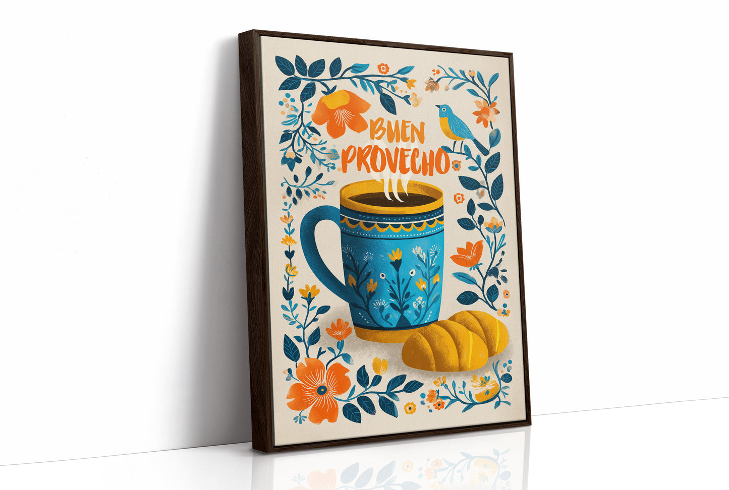Morning Greetings In Blue And Gold