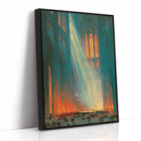 Cathedral Light Cuts Through the Crowd