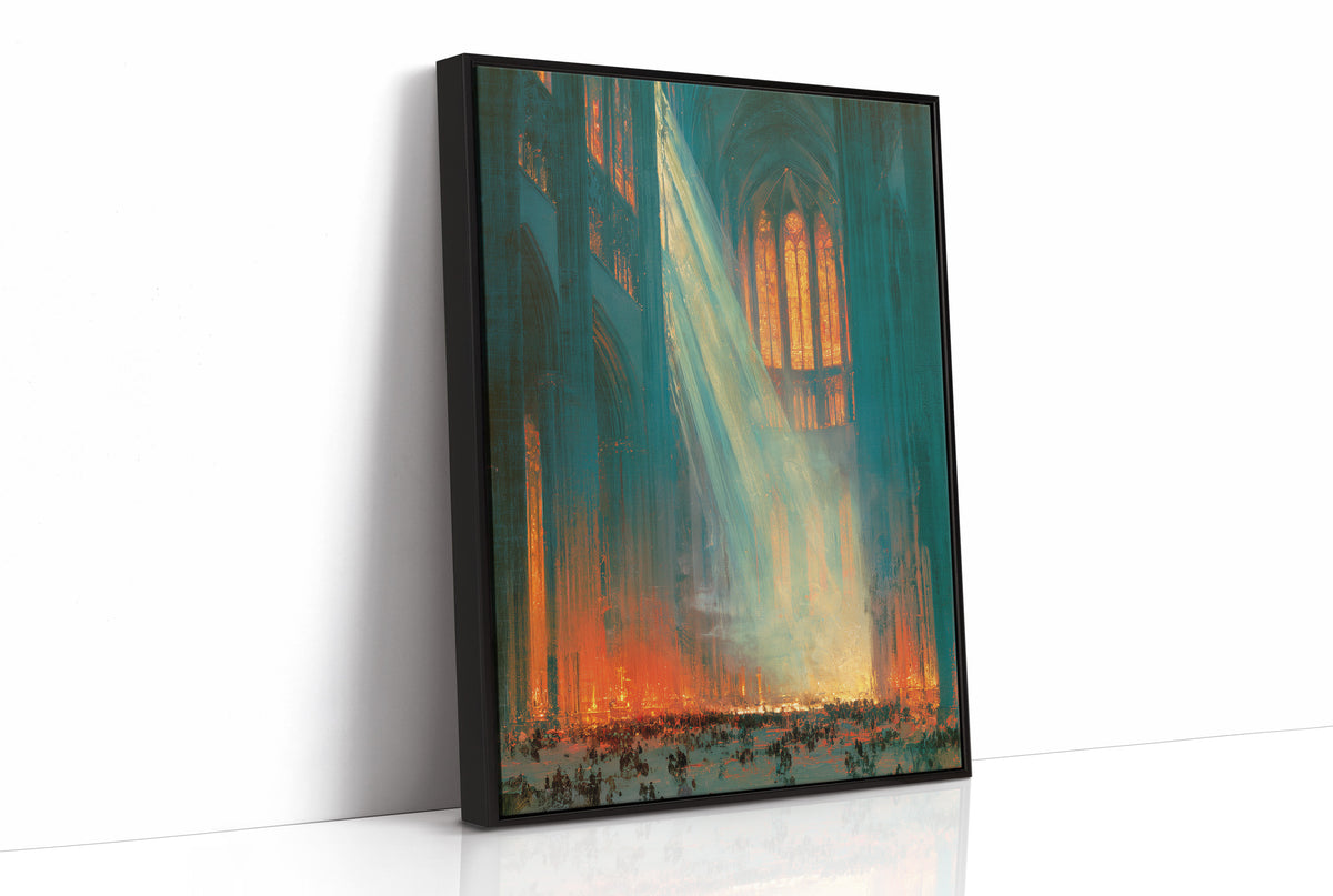 Cathedral Light Cuts Through the Crowd