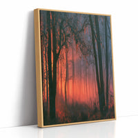 Forest Ablaze at Dusk