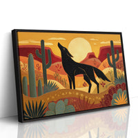 Coyote Songs At Desert Sunset