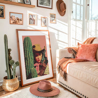 Cactus Rose in the Desert Sun