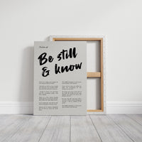 Sacred Stillness: Psalm 46 Typography