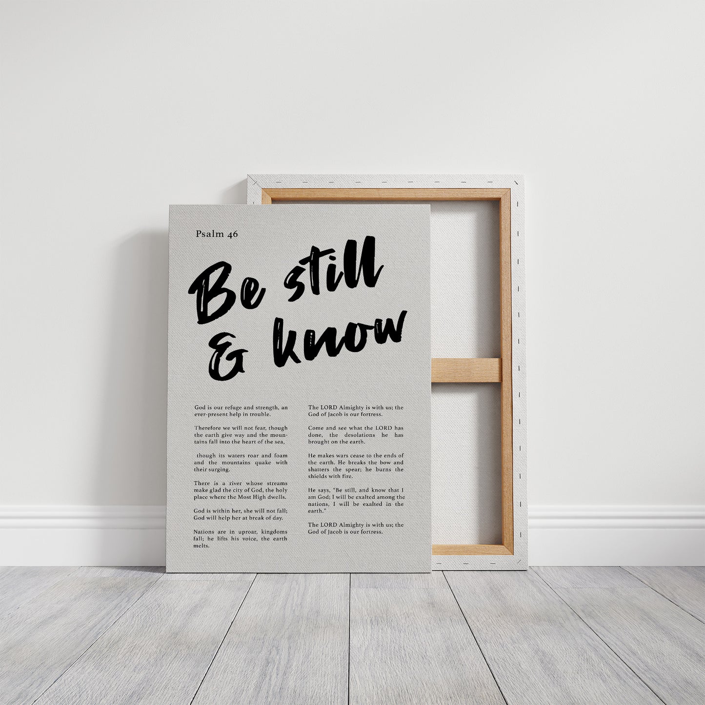 Sacred Stillness: Psalm 46 Typography