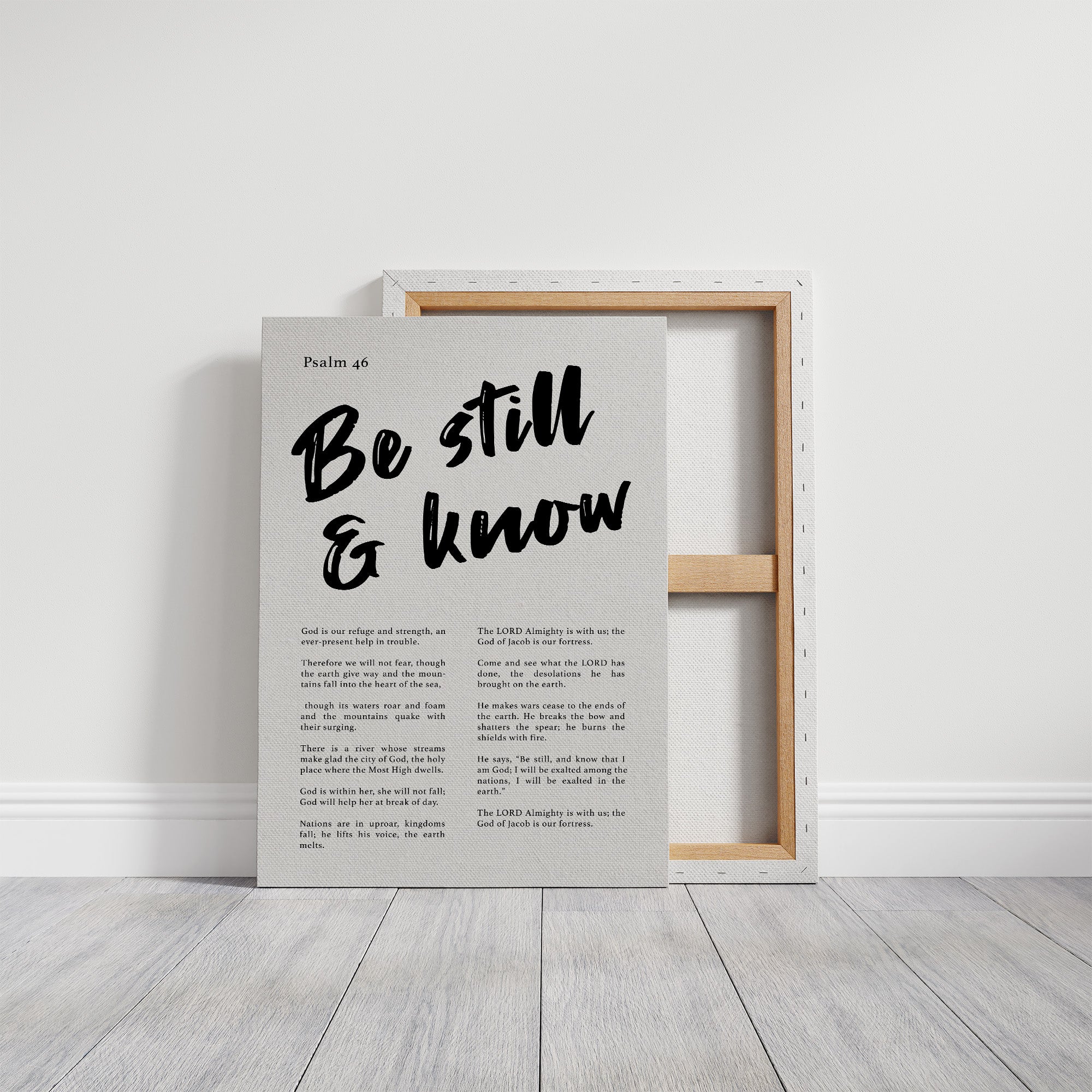 Sacred Stillness: Psalm 46 Typography