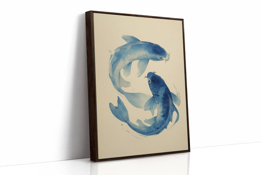 Blue Koi Dance Ancient Waters