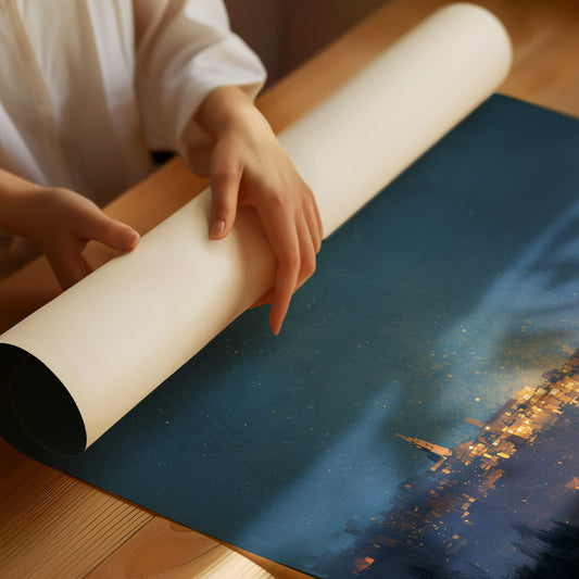 Celestial Beacon Illuminates Ancient Village