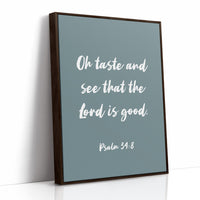 Sacred Words On Sage Canvas