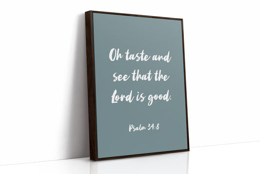 Sacred Words On Sage Canvas