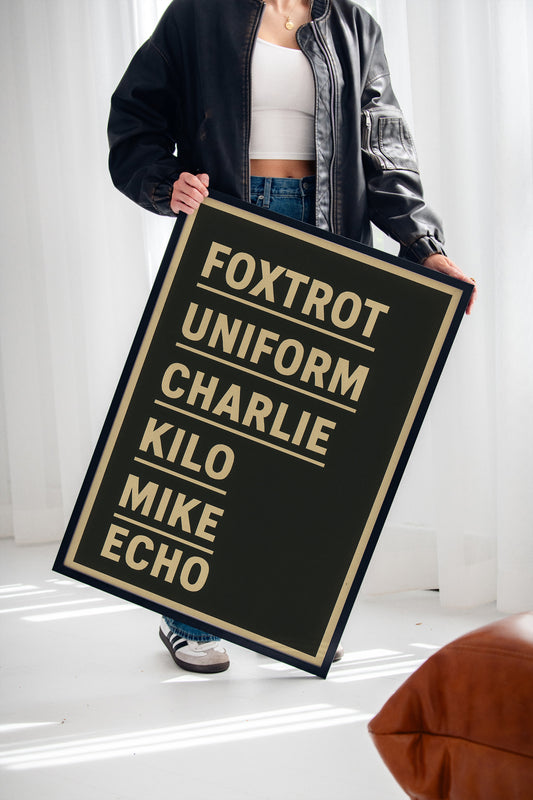 Foxtrot Uniform Charlie Kilo Print