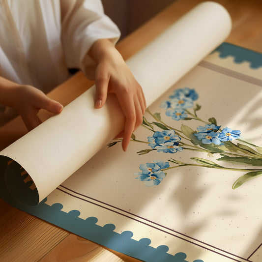 Alaska Forget-Me-Not Watercolor Stamp