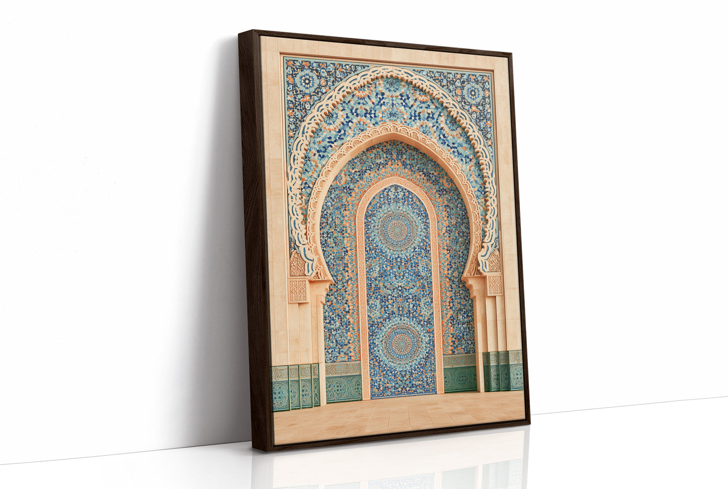 Moroccan Archway In Mosaic Blue