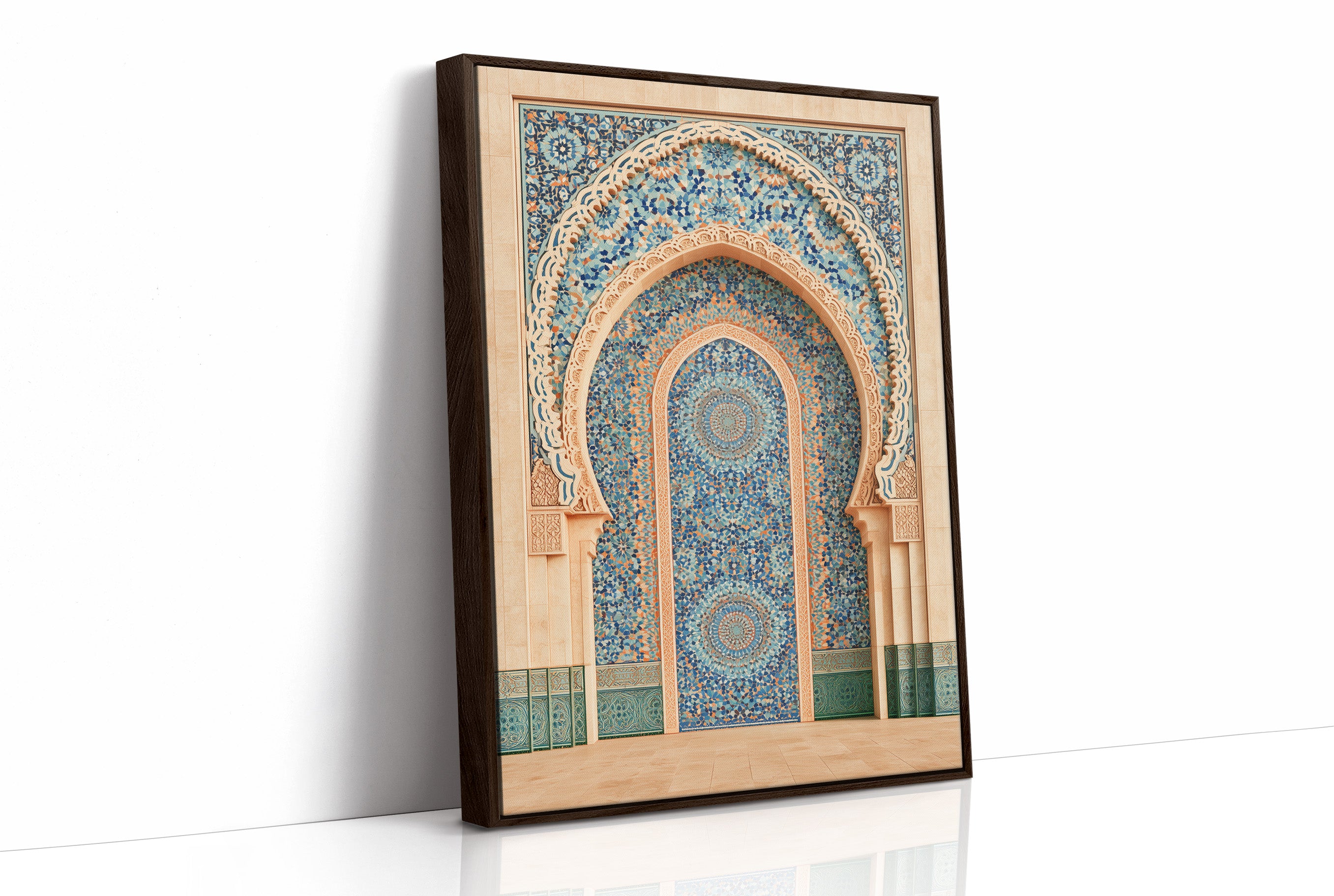 Moroccan Archway In Mosaic Blue