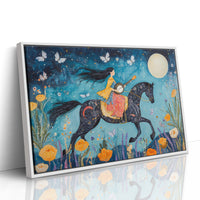 Moonlit Melody on Midnight Horseback