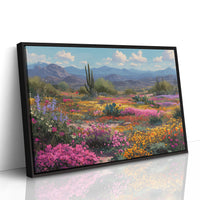 Saguaros Dance Through Wildflower Symphony