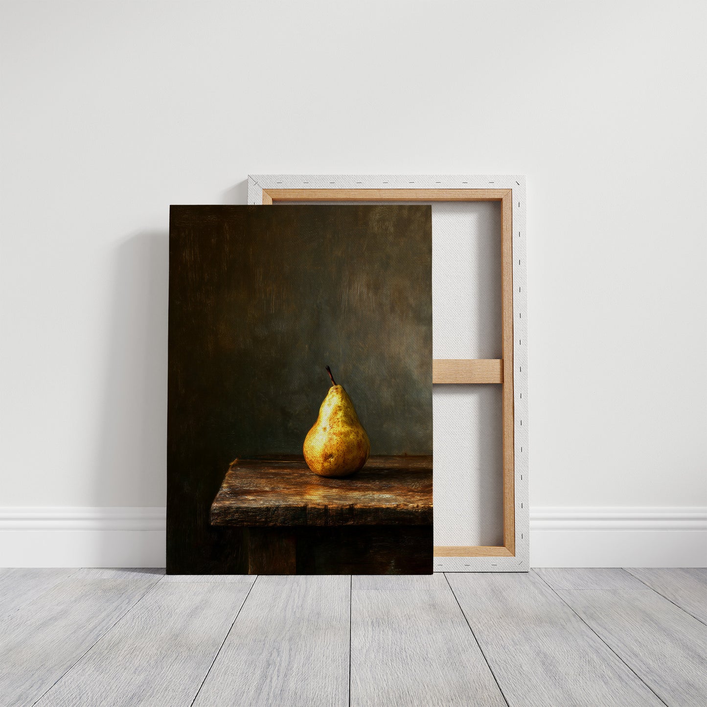 Solitary Pear In Golden Hour