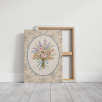 Pastoral Bouquet in Delicate Stitches
