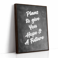 Promises Written On Blackboard Canvas