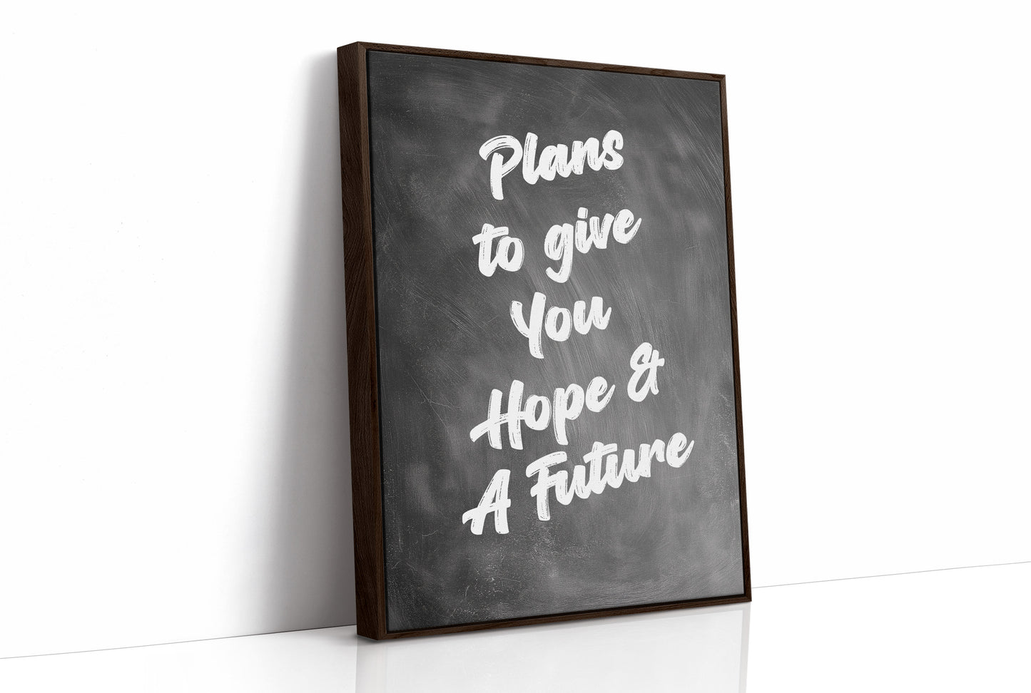 Promises Written On Blackboard Canvas