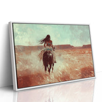 Spirit Rider Through Painted Canyons