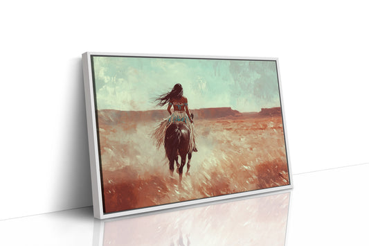 Spirit Rider Through Painted Canyons