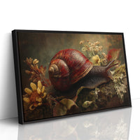 Crimson Shell Among Autumn Blooms