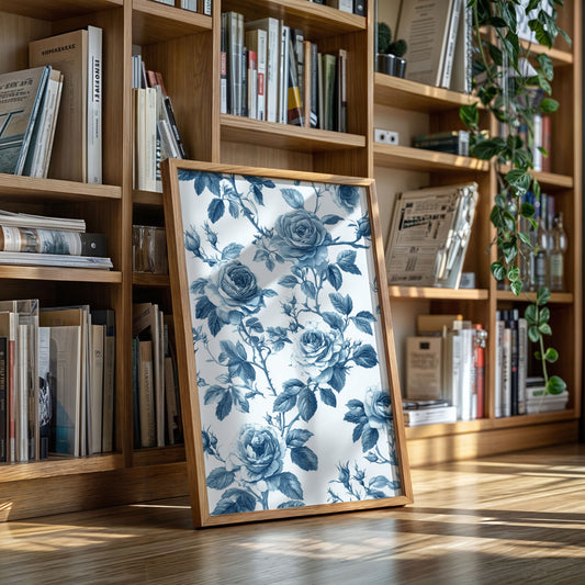 Cerulean Blooms in Quiet Spaces