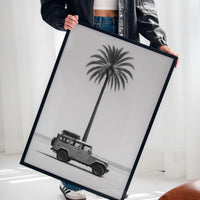 Palm Tree and Beach Cruiser Still Life