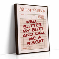 Well Butter My Butt — Diner Receipt Print