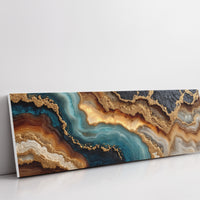 Teal and Gold Geode Flow