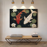 Koi Dance Among Lotus Dreams