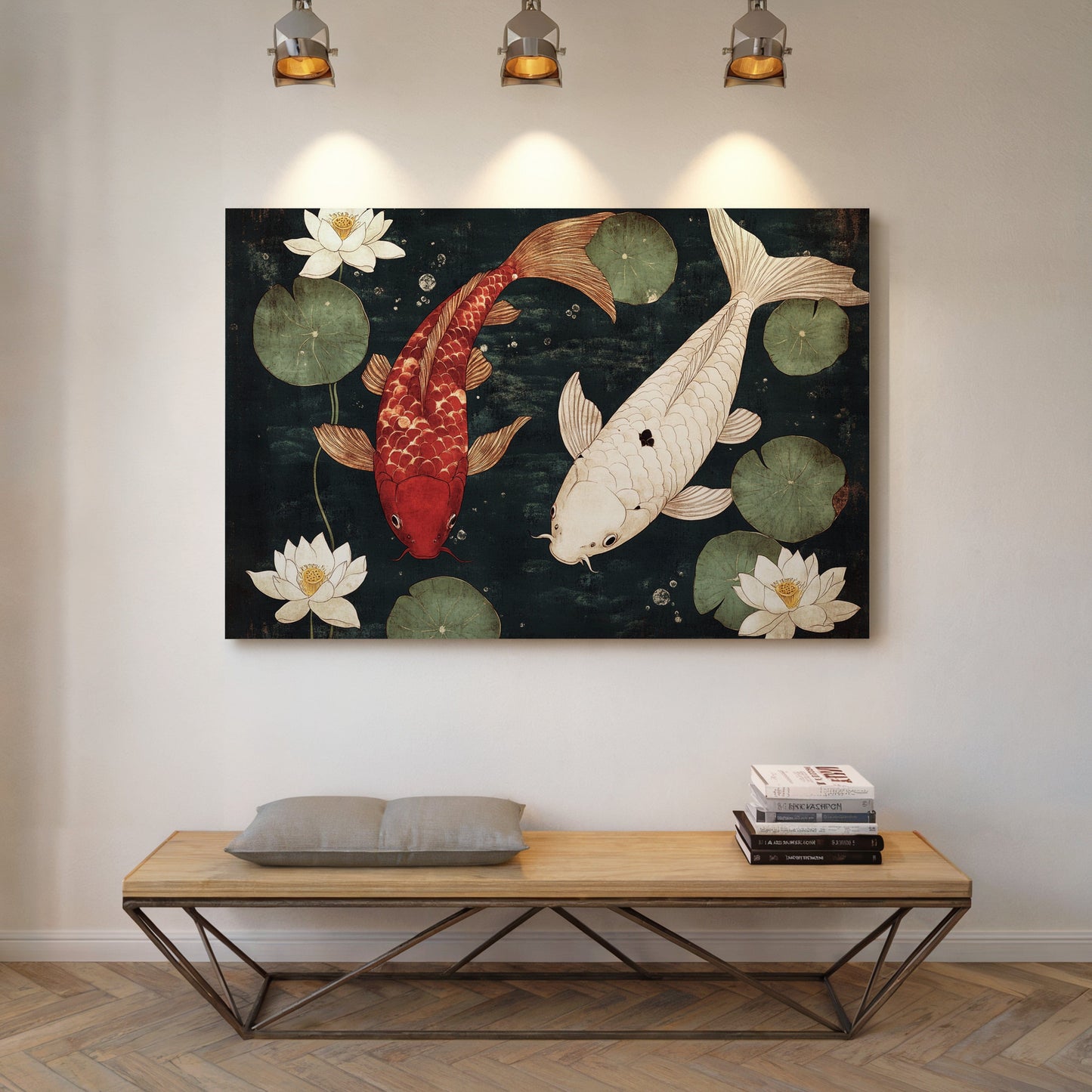 Koi Dance Among Lotus Dreams