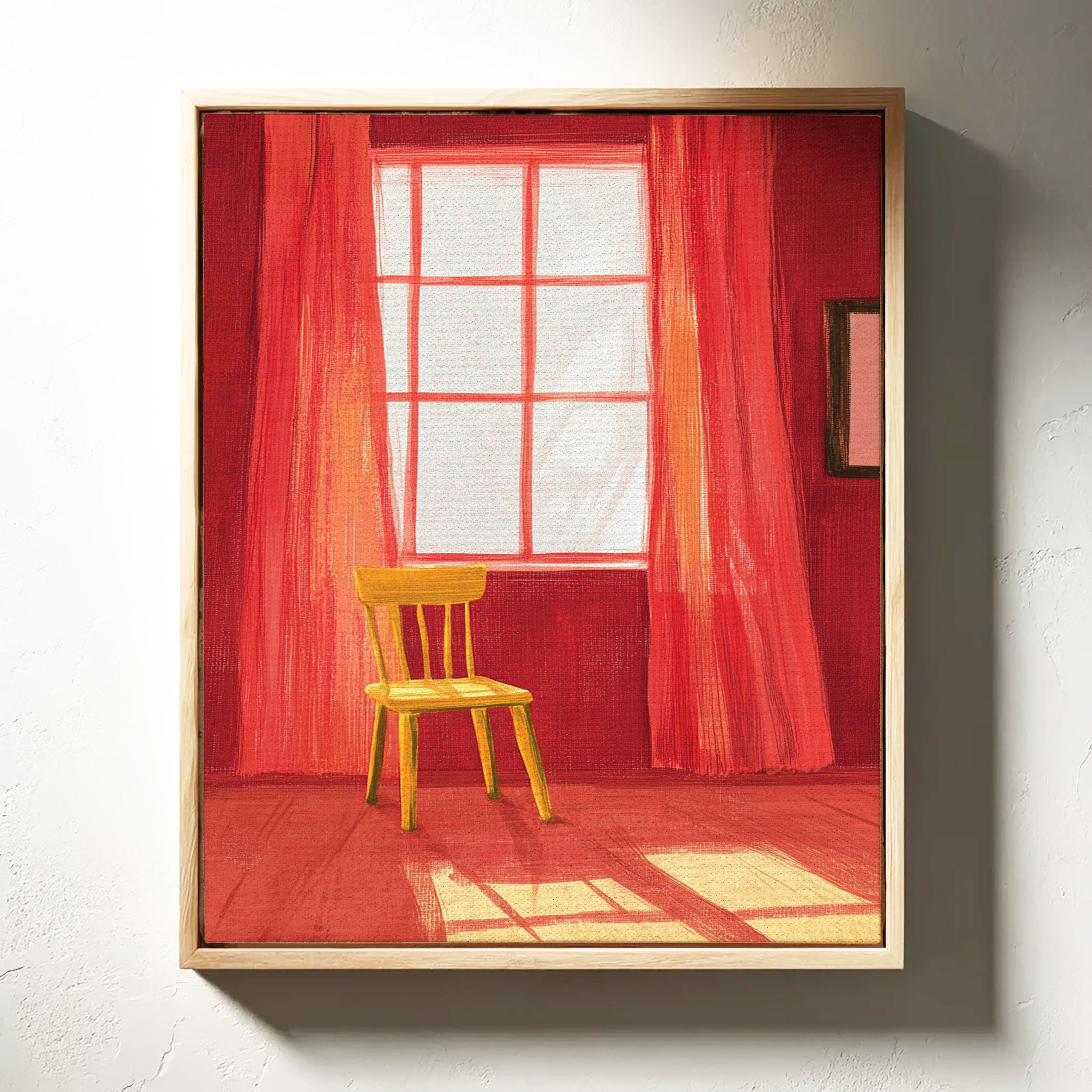 Yellow Chair Catches Morning Light