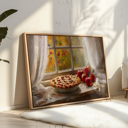 Autumn Pie By Garden Window Light