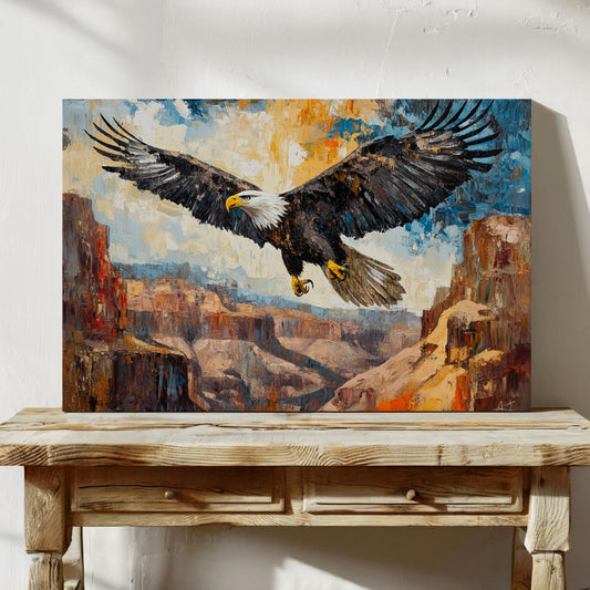 Majestic Eagle Over Painted Canyons