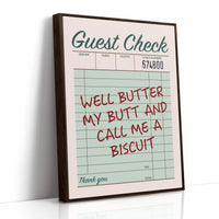 Well Butter My Butt — Sage Diner Receipt Print