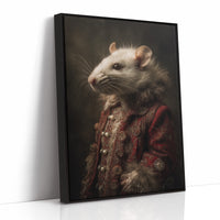 Noble Rodent In Crimson Attire