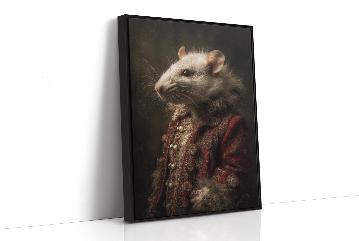 Noble Rodent In Crimson Attire