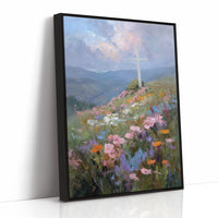 Sacred Summit Blooms Under Pastel Skies