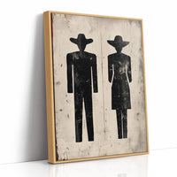 Western Restroom Silhouettes