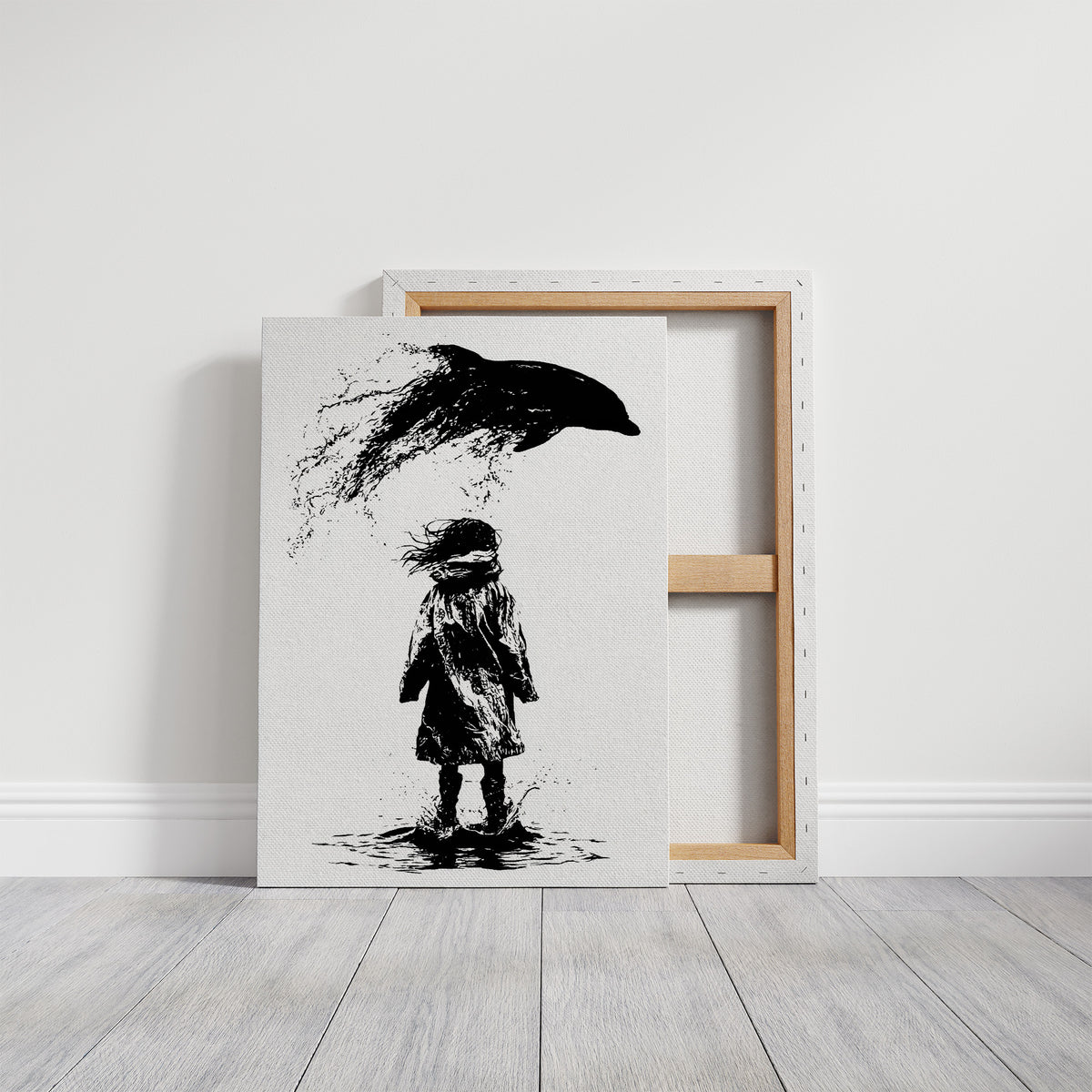 Ink Splash Dolphin Dream