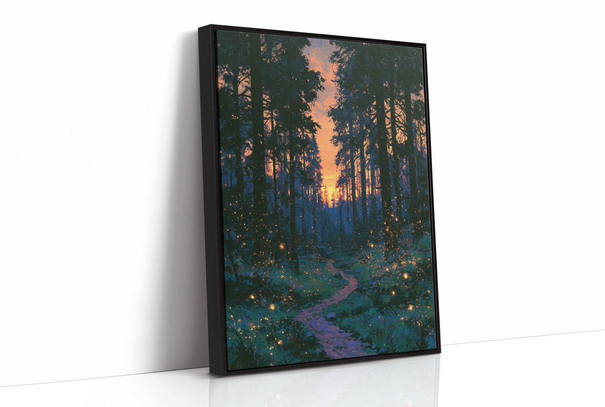 Fireflies at Dusk's Edge