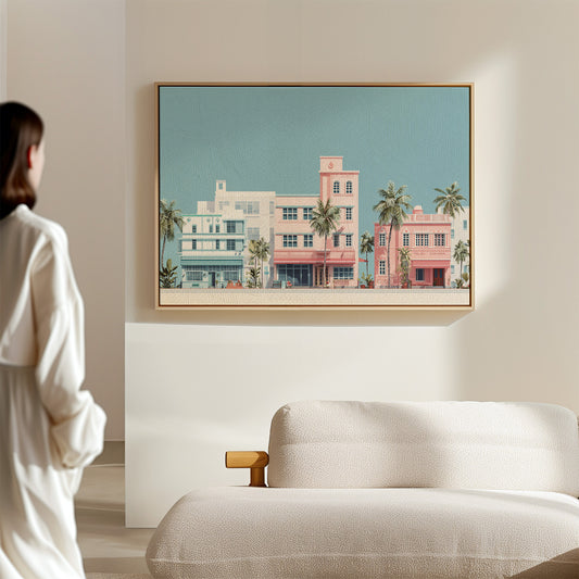 Pastel Dreams Along Ocean Drive
