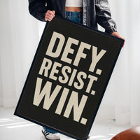 Defy Resist Win Bold Protest Print