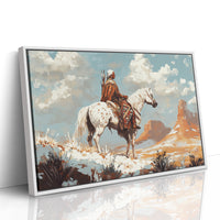 High Desert Scout on Painted Horse