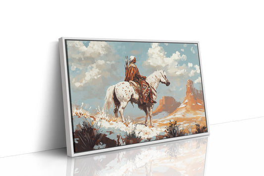 High Desert Scout on Painted Horse