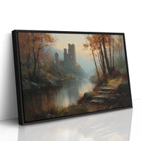 Autumn Castle By Misty Waters