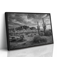 Saguaros Dance Under Storm Clouds