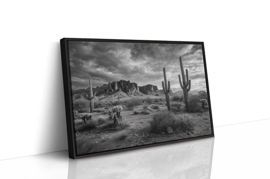 Saguaros Dance Under Storm Clouds